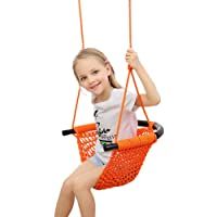 Los mejores  - GBYNB Juguete para niños Cuerda Neta Interior y Exterior Familia Bebé Silla Colgante Columpio Bebé Colgante al Aire…